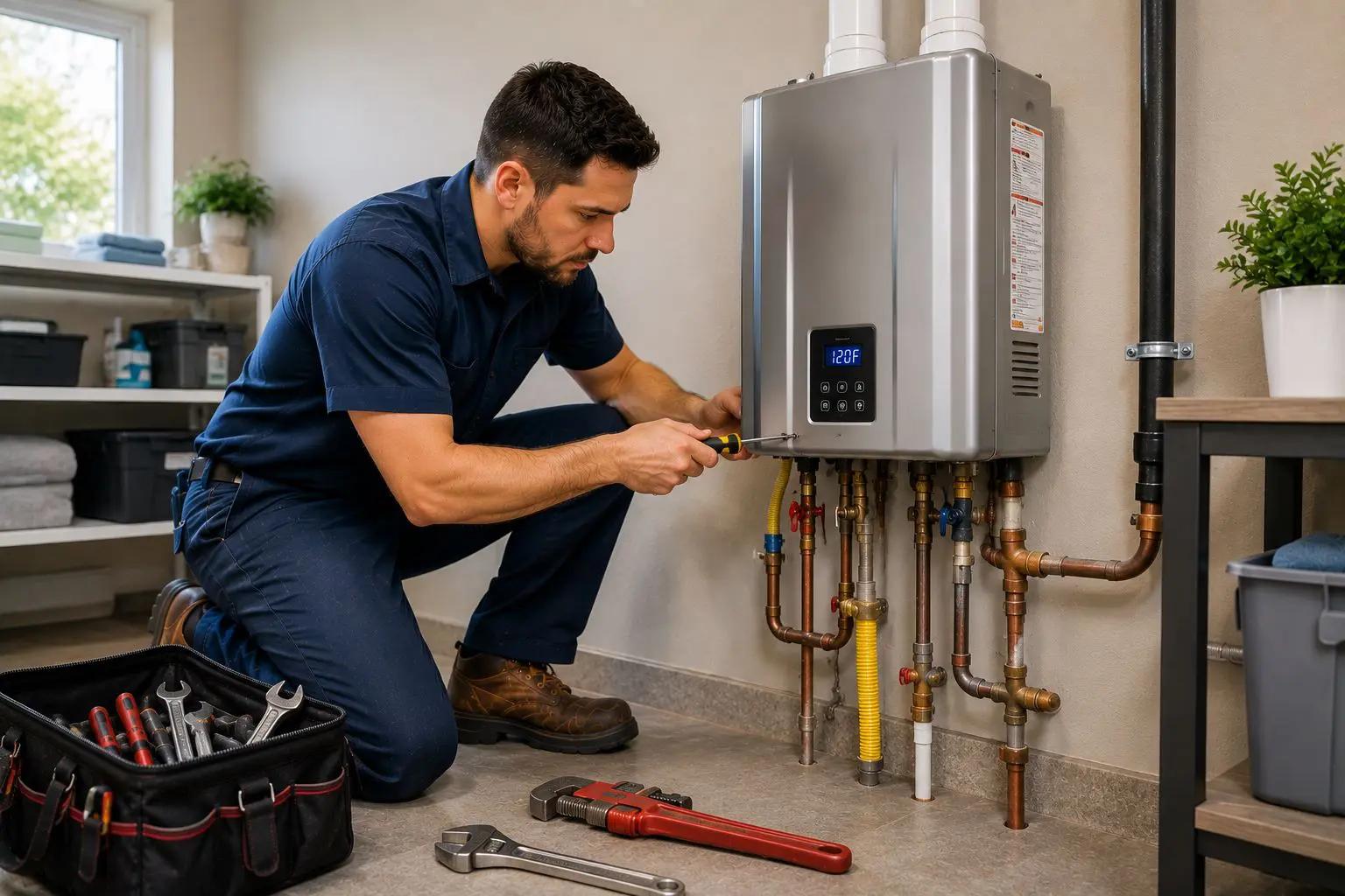 Tankless Water Heater Services in Wellington