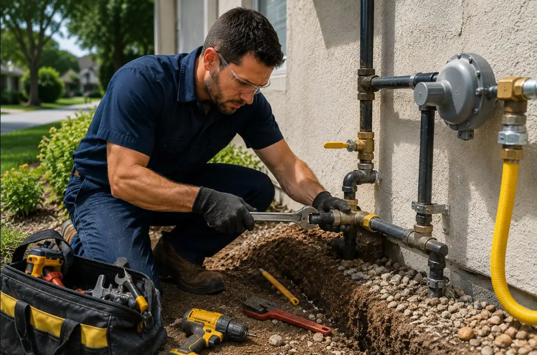 Gas Line Repair and Installation in Wellington