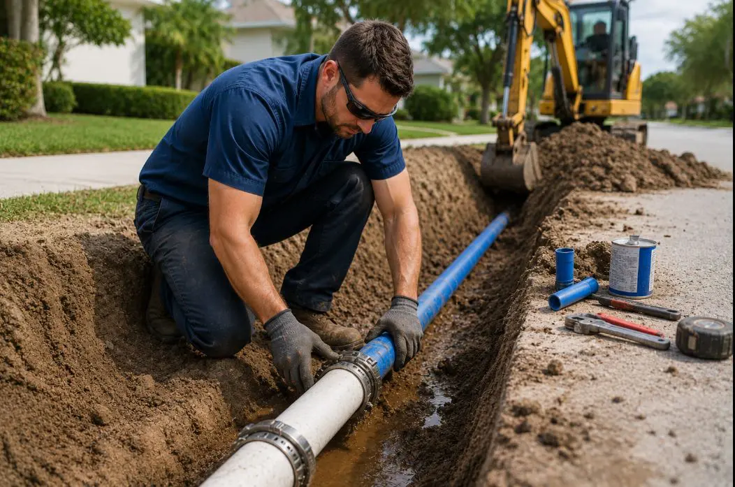 Main Water Line Replacement in Wellington