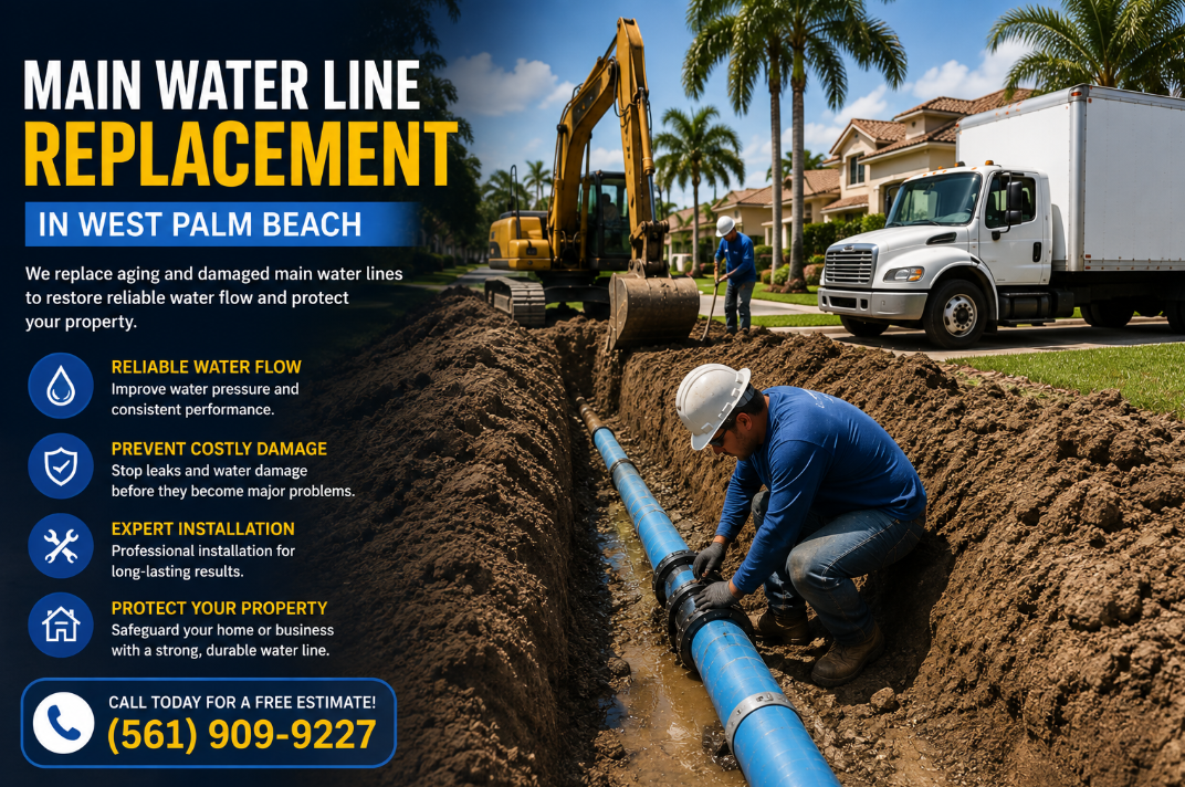 Main Water Line Replacement in West Palm Beach