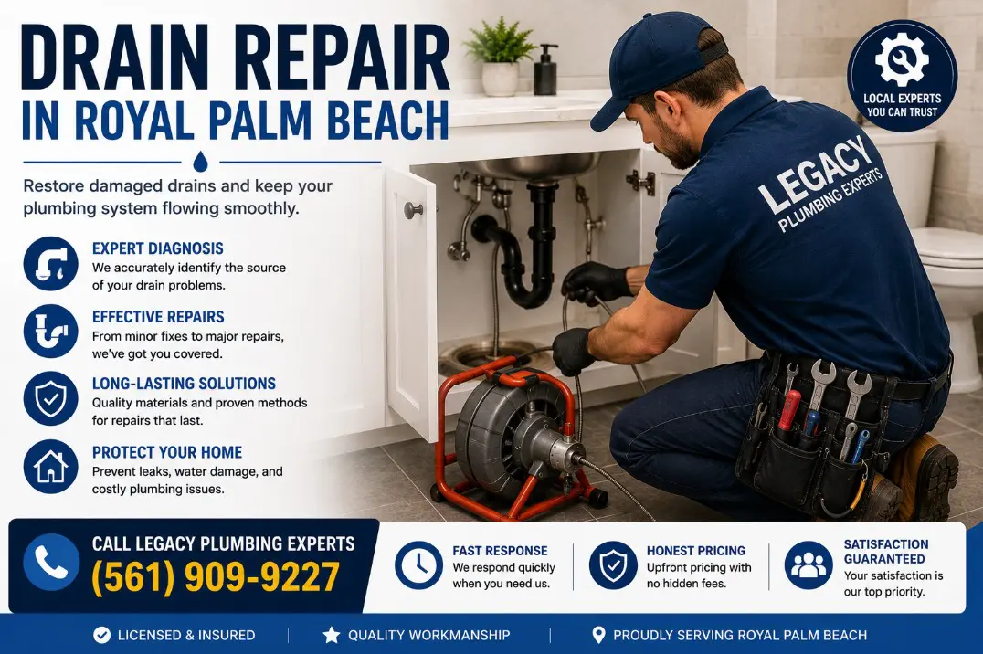 Drain Repair in Royal Palm Beach