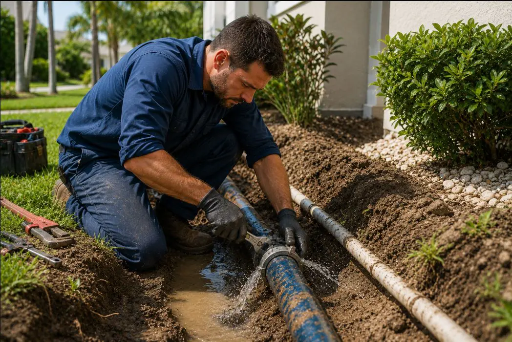Water Line Repair in Palm Beach Gardens