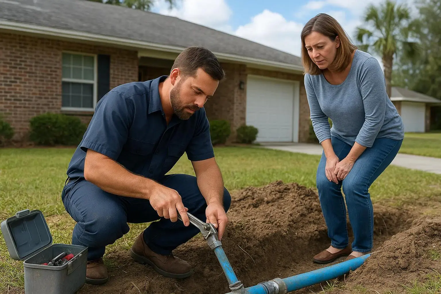 Water Line Repair in West Palm Beach