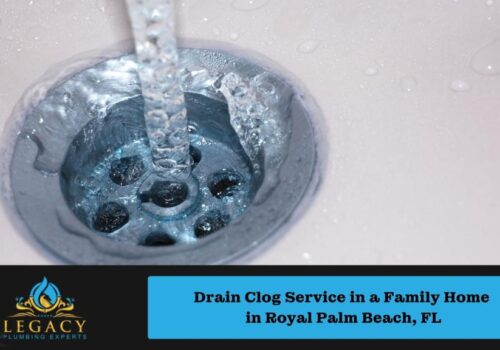 Drain Clog Service in a Family Home in Royal Palm Beach, FL