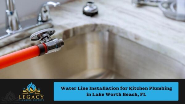 Water Line Installation for Kitchen Plumbing in Lake Worth Beach, FL